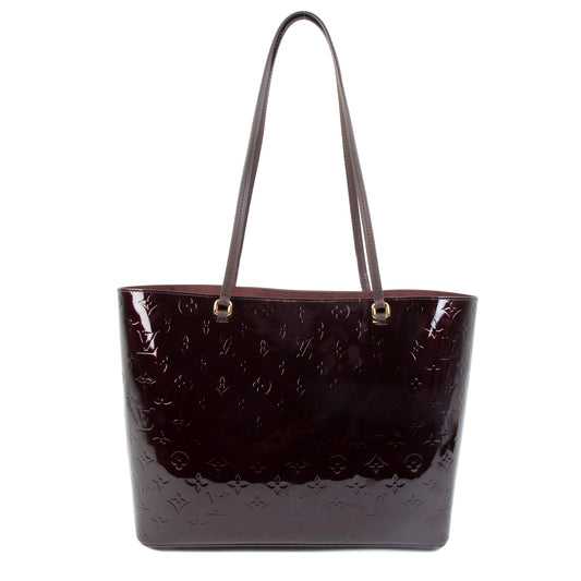 Louis Vuitton Louis Vuitton Amarante Vernis Long Beach MM Tote Bag