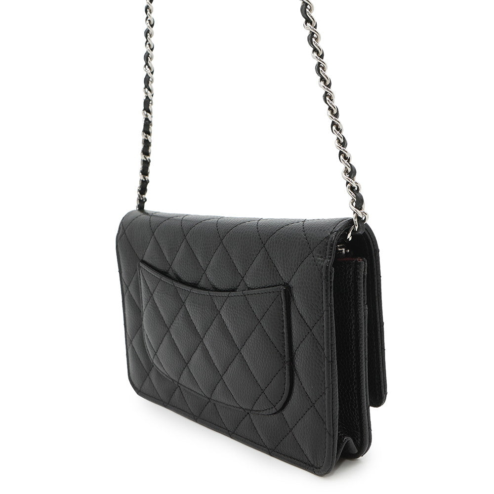 CHANEL Chain wallet BlackAP0250 Caviar Leather