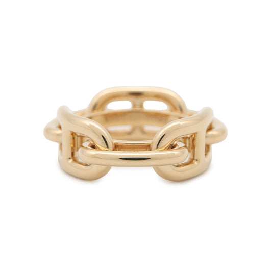 HERMES ScarfRing 90 Legato Chaine d'Ancre YellowH601109S 00 Metal