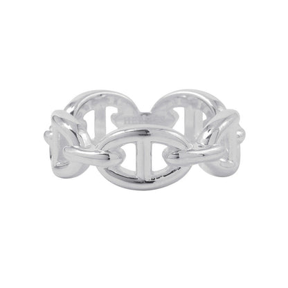 HERMES Chaine d'Ancre Anchene Ring Size PM/53/#13 SV925