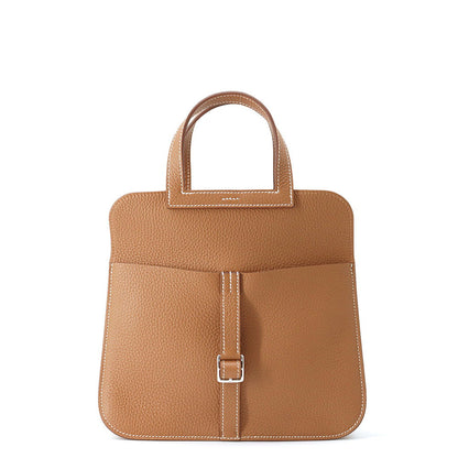HERMES Halzan Gold Taurillon Clemence Size 25