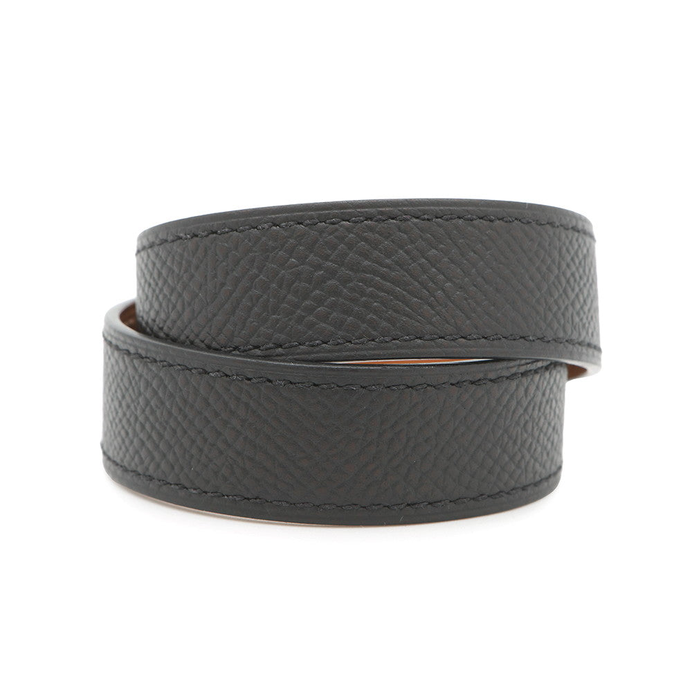 HERMES Bangle Size T2 Black Epsom