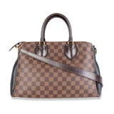 Louis Vuitton Louis Vuitton Brown Damier Ebene Canvas & Black Taurillon Leather Normandy Bag
