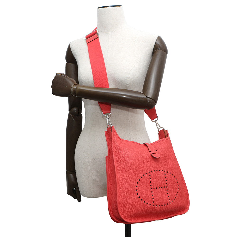 HERMES Evelyne 3 Bougainvillier Taurillon Clemence Size PM