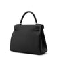 HERMES Kelly Retourne Black Togo Leather Size 28