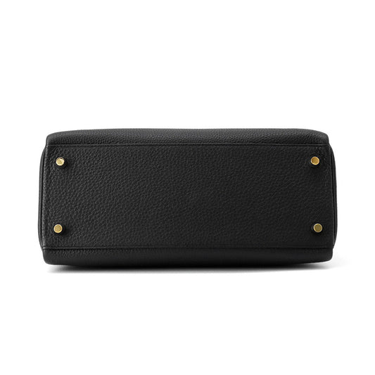 HERMES Kelly Retourne Black Togo Leather Size 28