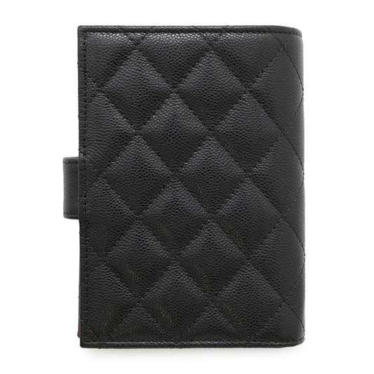 CHANEL passport case BlackAP3791 caviar