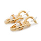 CHANEL Pearl logo Metal Faux Pearl