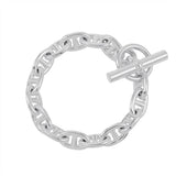 HERMES Chaine d'Ancre Bracelet 15 frames Size MM SV925
