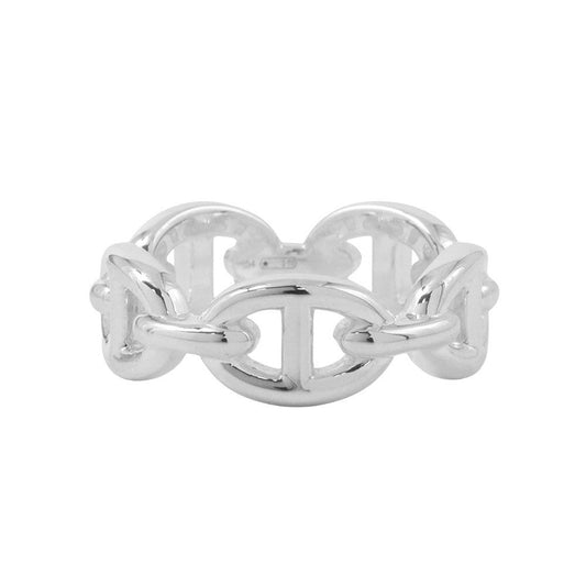HERMES Chaine d'Ancre Anchene Ring Size PM/54/#14 SV925