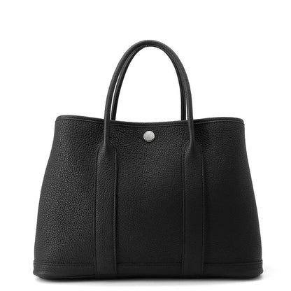 HERMES Garden Party Black Negonda Leather Size TPM