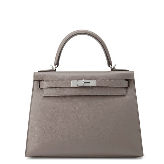 HERMES Kelly Sellier Etain Epsom Size 28