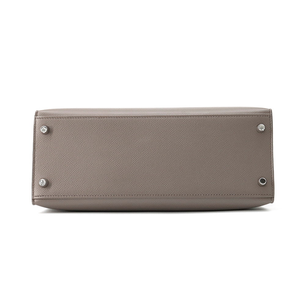 HERMES Kelly Sellier Etain Epsom Size 28