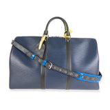 Louis Vuitton Louis Vuitton Marine Epi Leather Patchwork Graphite Keepall 50 Duffle Bag