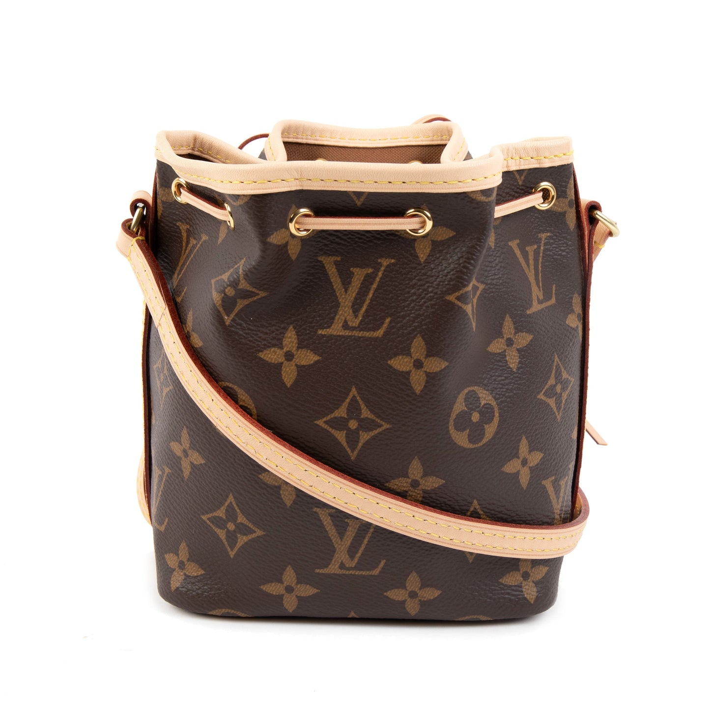 Louis Vuitton Louis Vuitton Brown Monogram Canvas Nano Noé Drawstring Bag