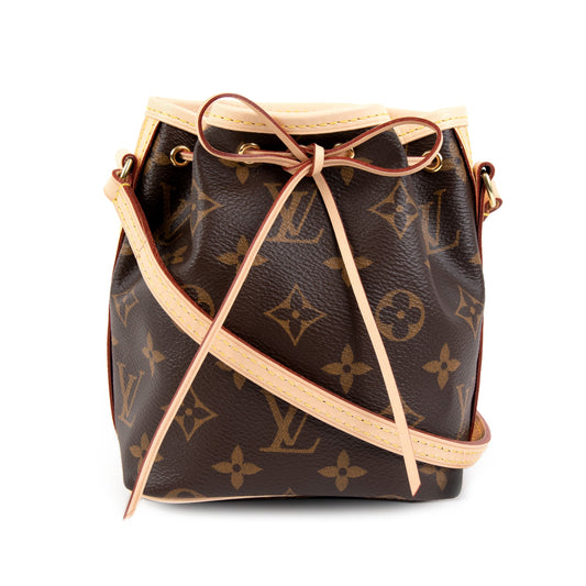 Louis Vuitton Louis Vuitton Brown Monogram Canvas Nano Noé Drawstring Bag