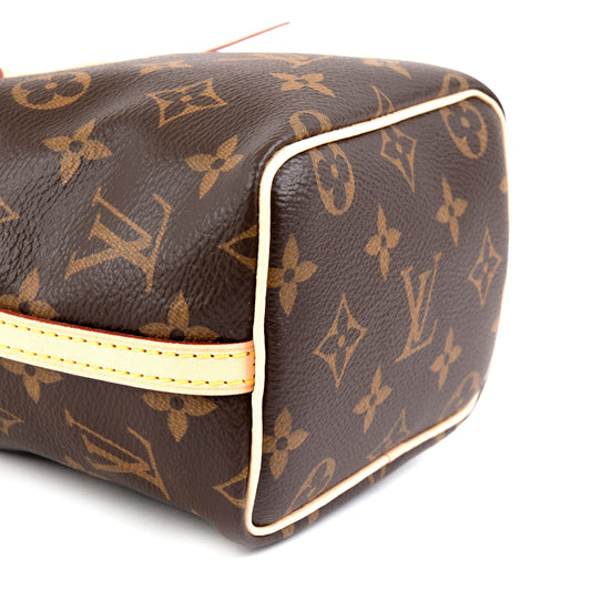 Louis Vuitton Louis Vuitton Brown Monogram Canvas Nano Noé Drawstring Bag