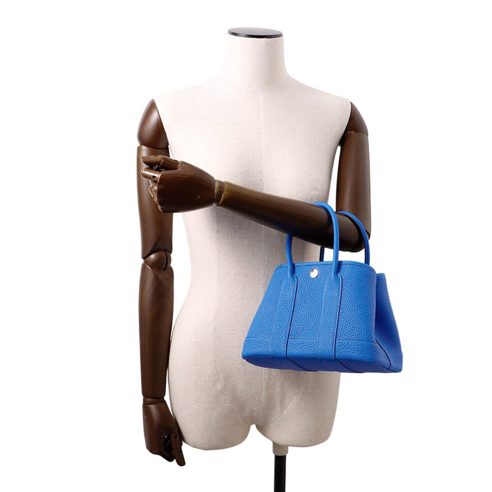HERMES Neo Garden Blue Hydra Negonda Leather Size 23