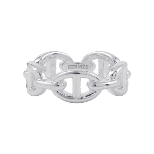 HERMES Chaine d'Ancre Anchene Ring Size PM/54/#14 SV925