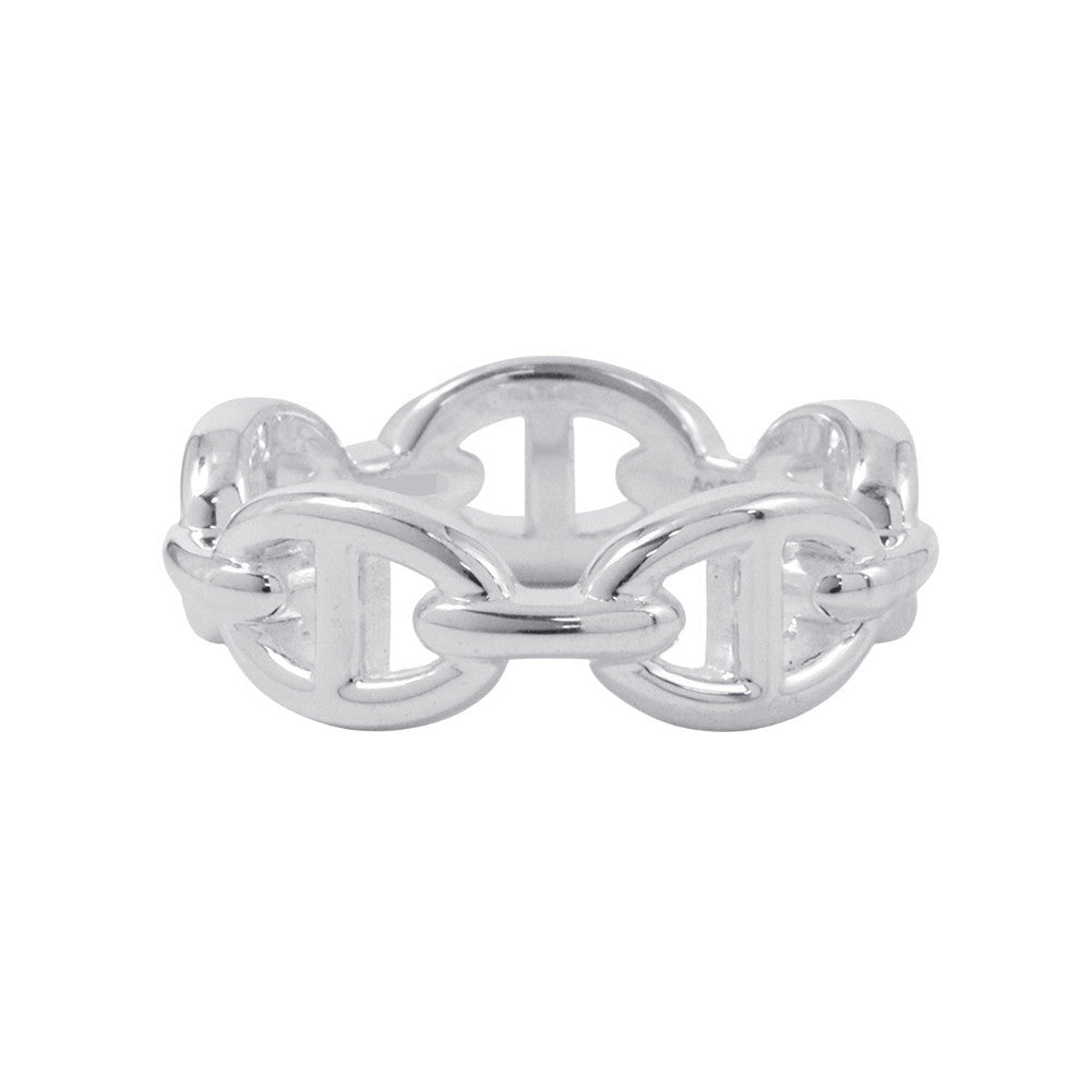 HERMES Chaine d'Ancre Anchene Ring Size PM/54/#14 SV925