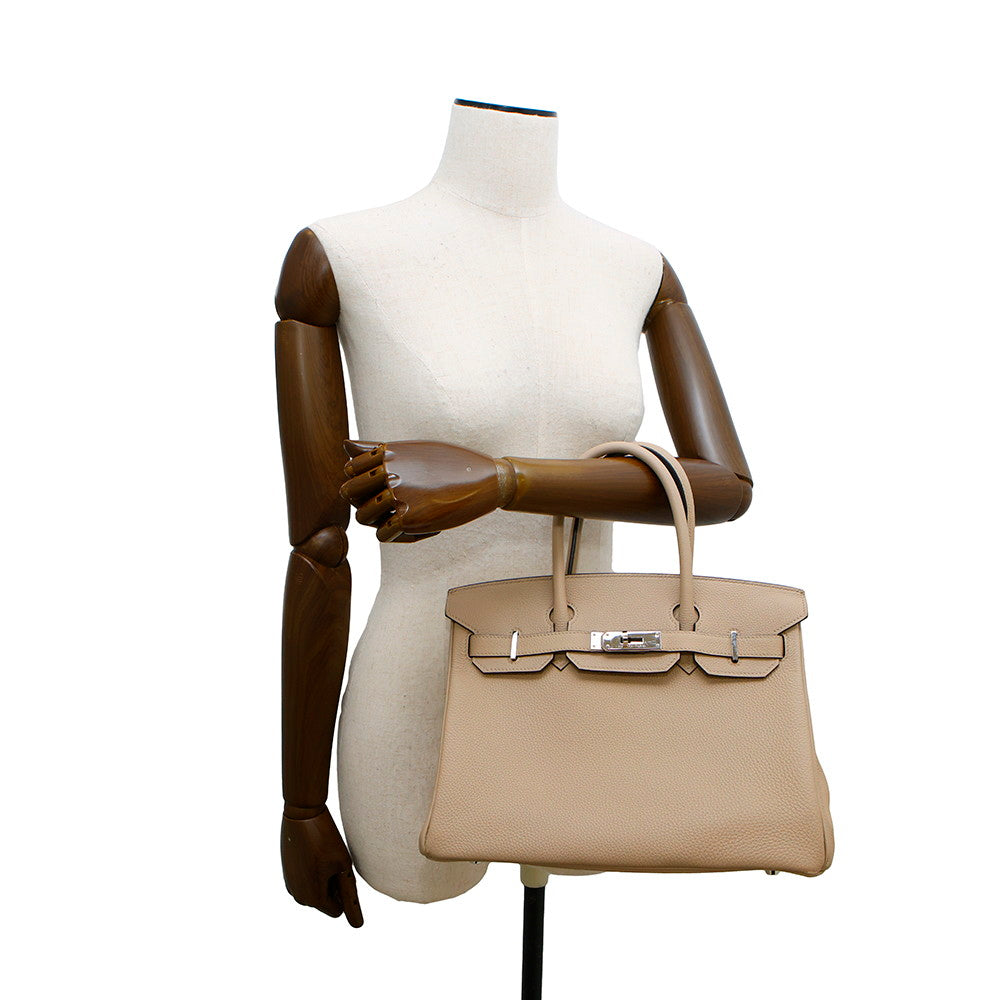 HERMES Birkin Gris Tourterelle Togo Leather Size 30