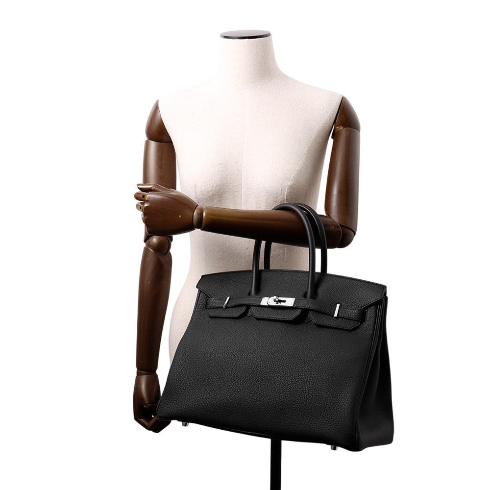 HERMES Birkin Black Togo Leather Size 35