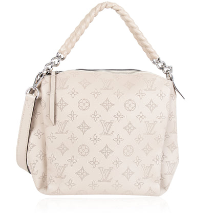 Louis Vuitton Louis Vuitton Creme Mahina Leather Babylone BB Chain Shoulder Bag