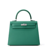 HERMES Kelly Sellier Vert Vertigo Epsom Size 25