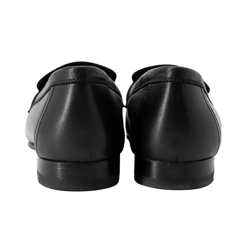 HERMES Mocassins "Royal" BlackH192203Z Leather Size 34