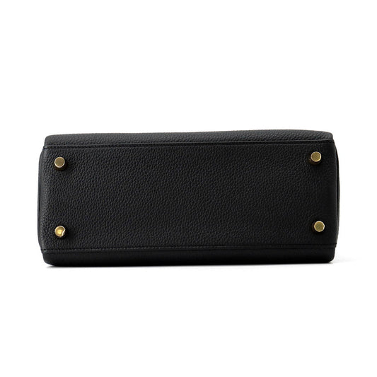 HERMES Kelly Retourne Black Togo Leather Size 25
