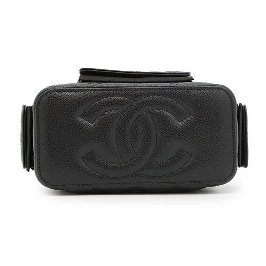 CHANEL Matelasse Chain vanity bag BlackAP3017 Caviar Leather