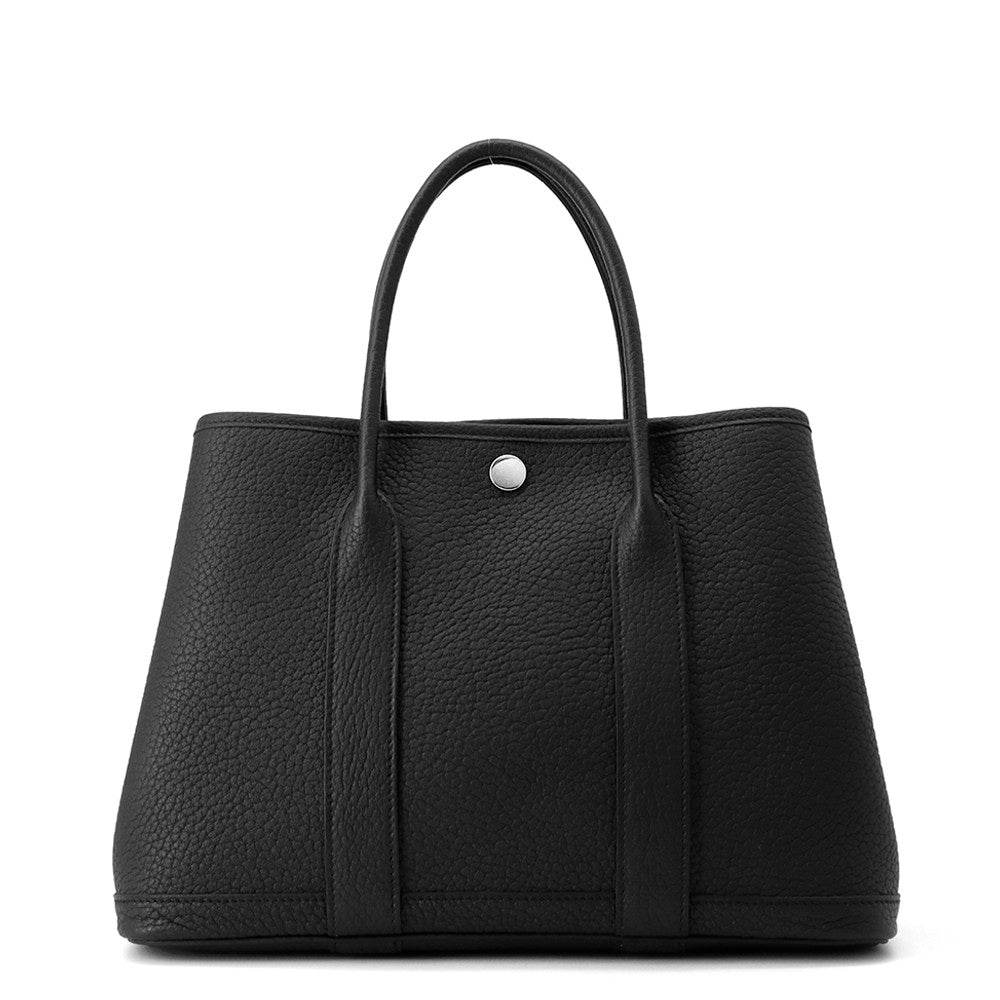 HERMES Garden Party Black Negonda Leather Size TPM