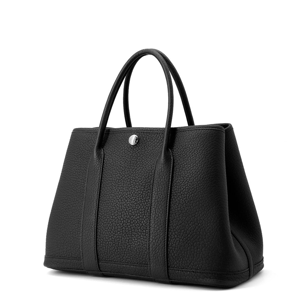 HERMES Garden Party Black Negonda Leather Size TPM