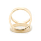 HERMES Trio ScarfRing Gold Metal