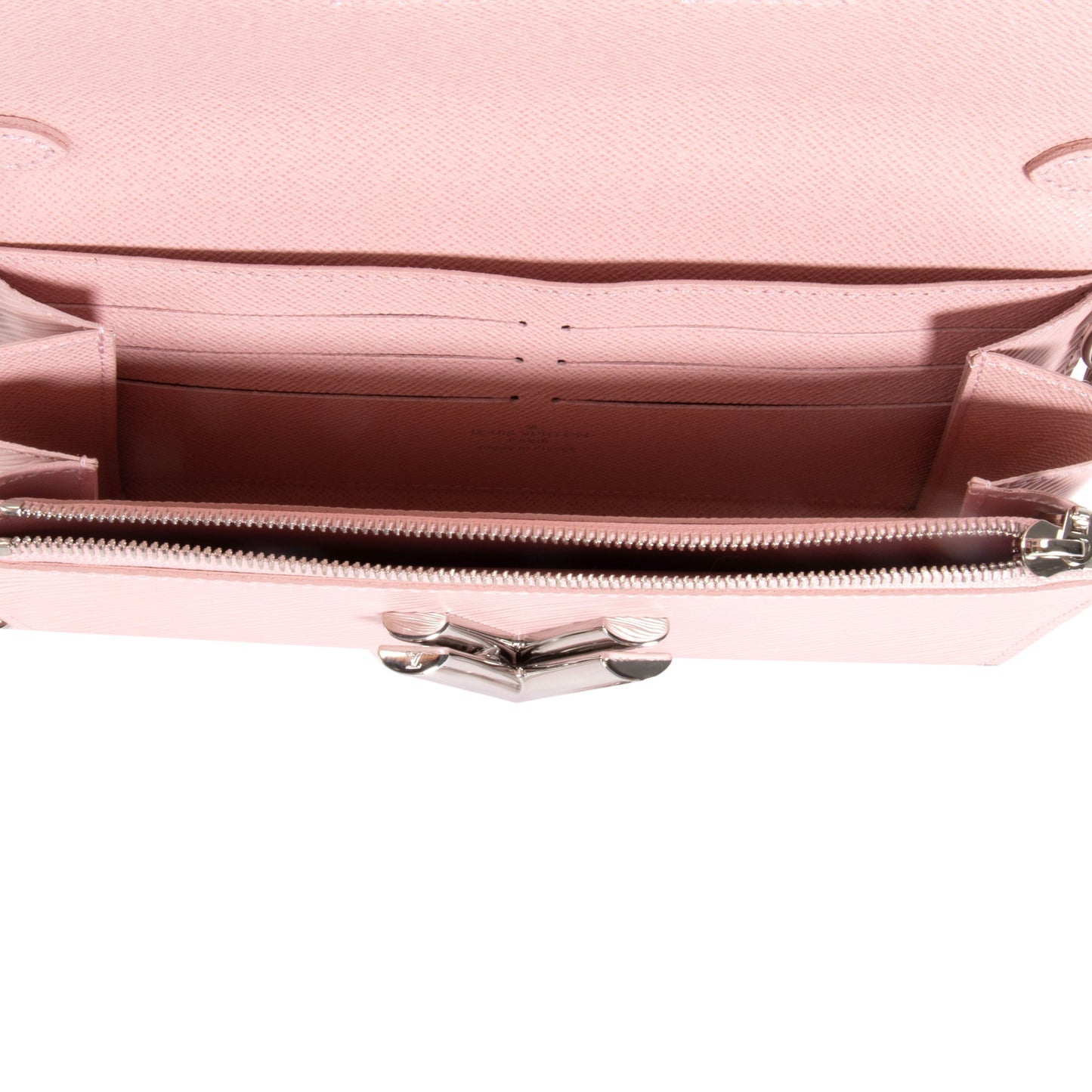 Louis Vuitton Louis Vuitton Rose Ballerine Epi Leather Twist Chain Wallet