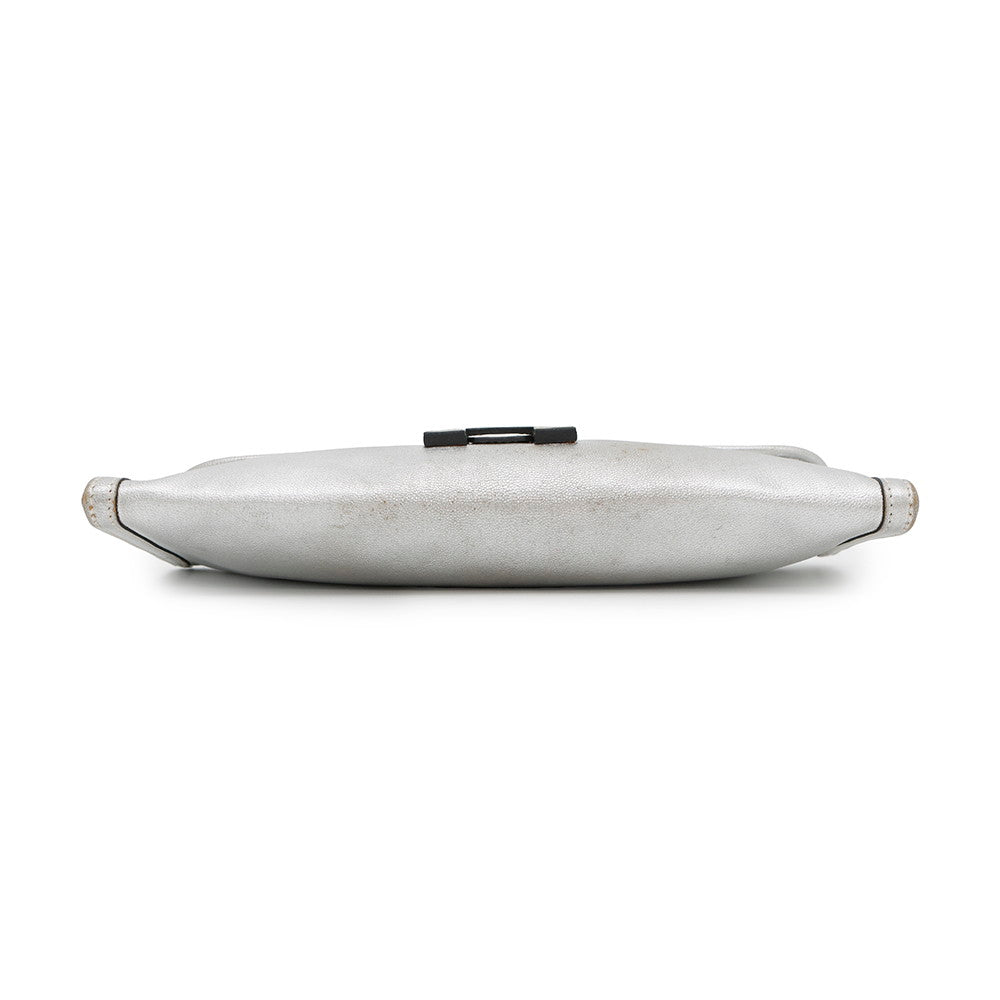 HERMES Jige Athens Olympics Limited Silver Chevre Myzore Goatskin