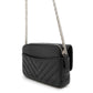 CHANEL Chevron 2.55 ChainShoulderPouch BlackAP2215 Lambskin