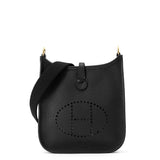 HERMES Evelyne Long Black Taurillon Clemence Size TPM