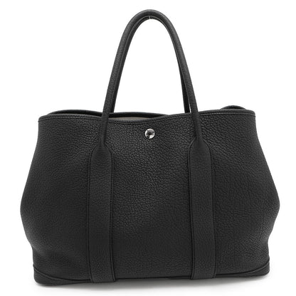 HERMES Garden Party Black Negonda Leather Size PM