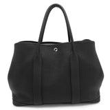 HERMES Garden Party Black Negonda Leather Size PM