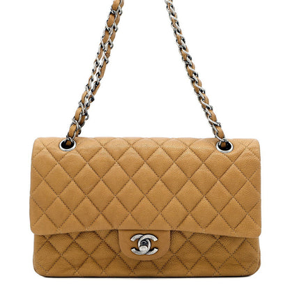 CHANEL Matelasse Chain Shoulder Bag GoldA01112 Caviar Leather Size 25