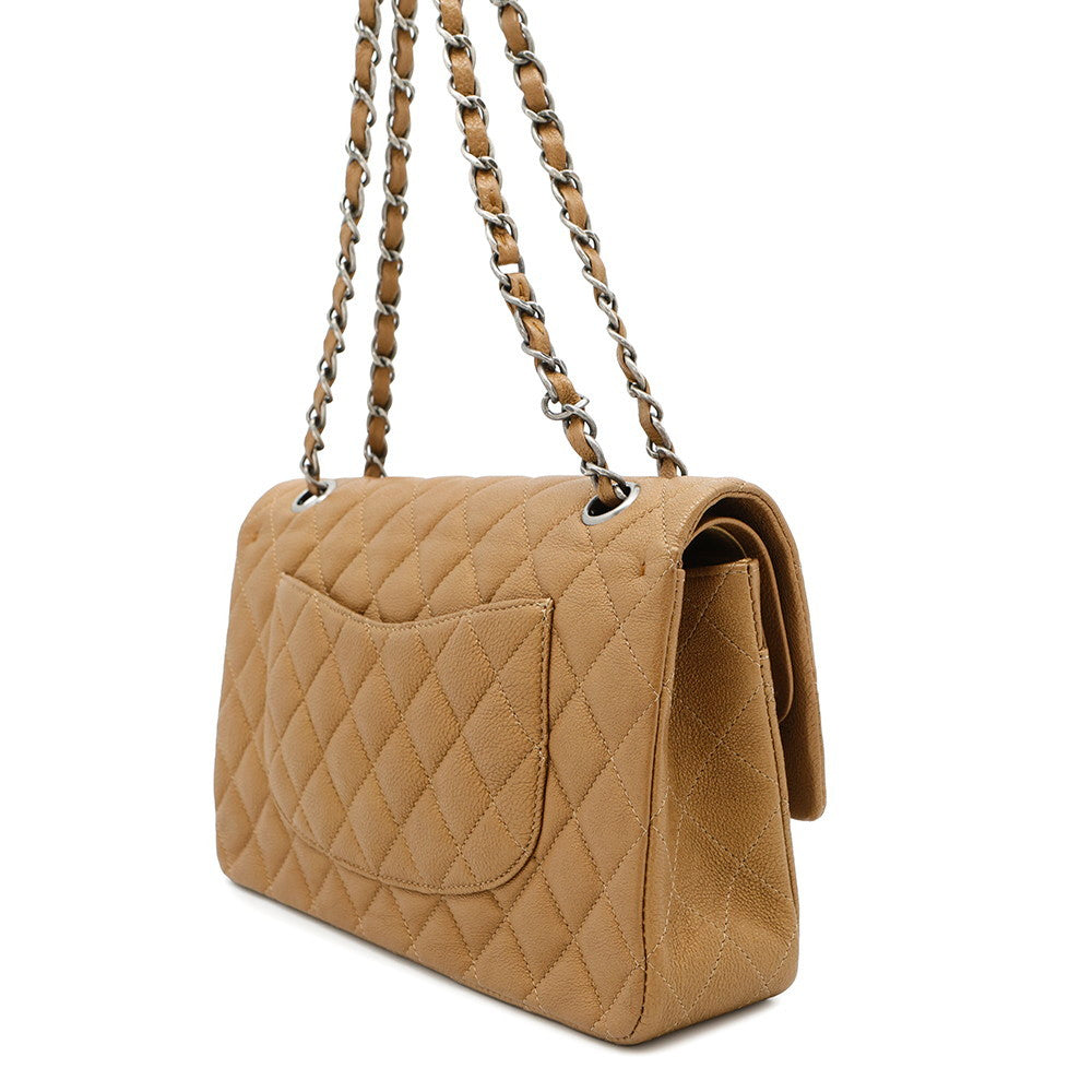CHANEL Matelasse Chain Shoulder Bag GoldA01112 Caviar Leather Size 25