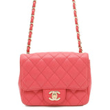 CHANEL Matelasse ChainShoulder Bag PinkA35200 Caviar Leather Size 18
