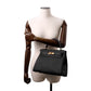 HERMES Kelly Retourne Black Togo Leather Size 28