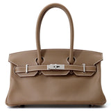 HERMES Shoulder Birkin Etoupe Evercolor Size 29