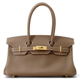 HERMES ShoulderBirkin Etoupe Evercolor Size 29