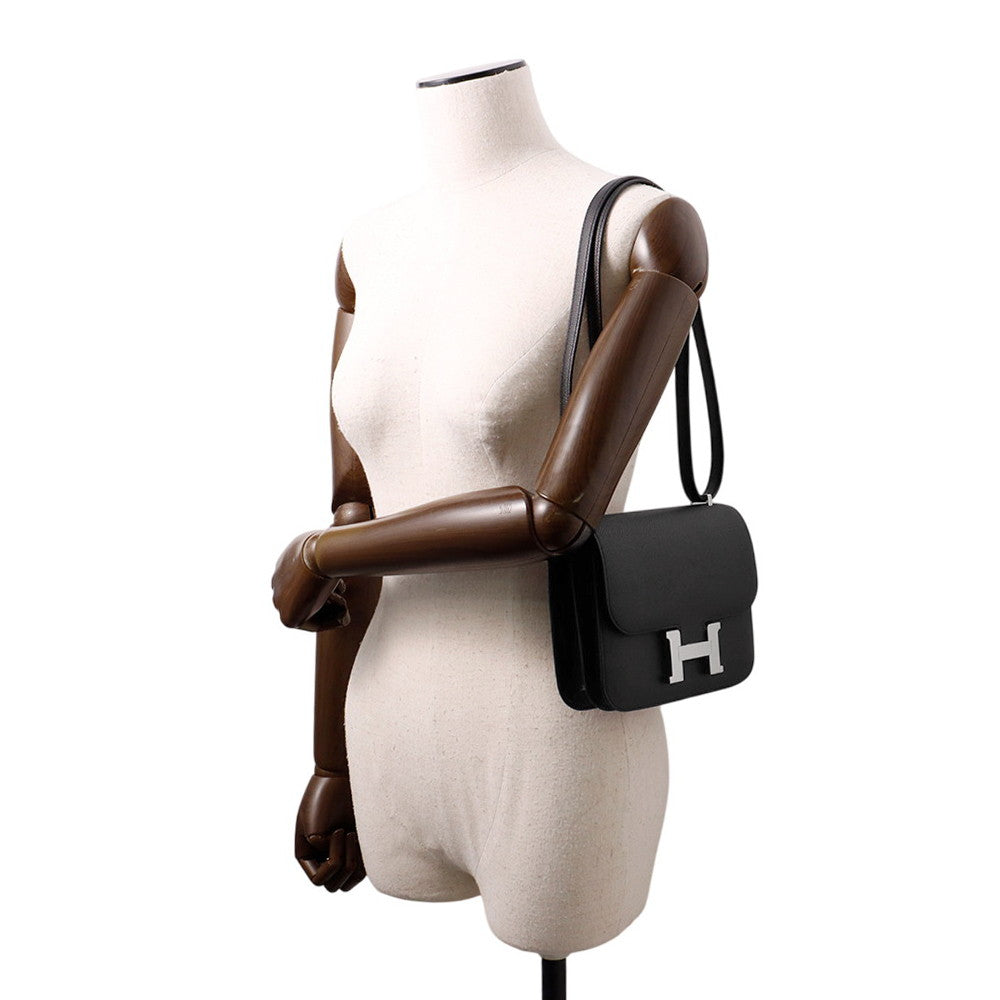 HERMES Constance3 Miroir Black Epsom Size Mini