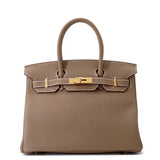 HERMES Birkin Etoupe Togo Leather Size 30