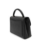 CHANEL CC Logo Top Handle Bag Black Caviar Leather