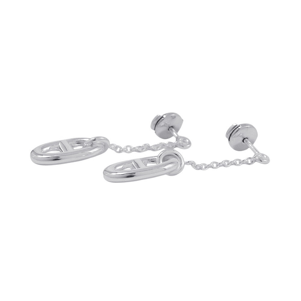 HERMES Chaine d'Ancre Farandole Earrings SV925